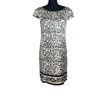 Gianni Bini Silk Floral Cap Sleeve Dress MI0202